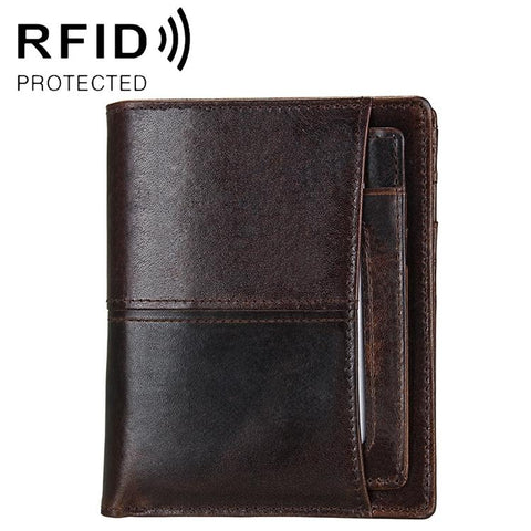 Detachable Card Holder Leather Wallet For Men Antimagnetic Rfid Wallets