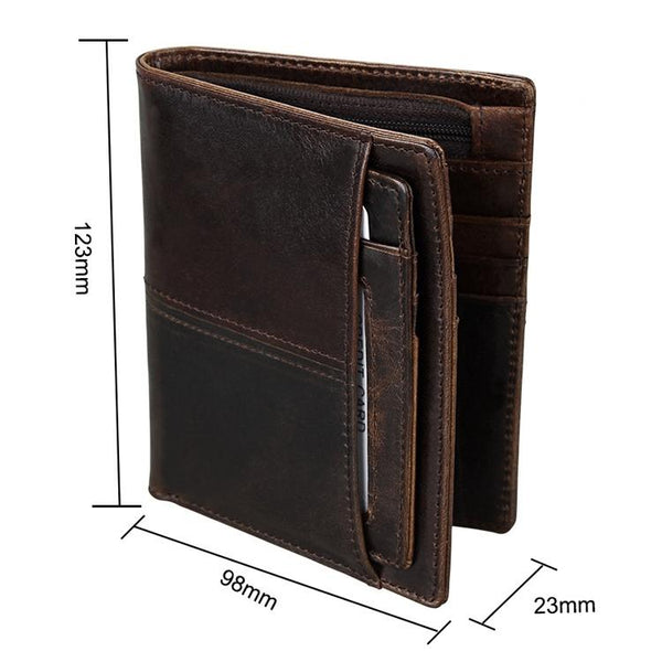 Detachable Card Holder Leather Wallet For Men Antimagnetic Rfid Wallets