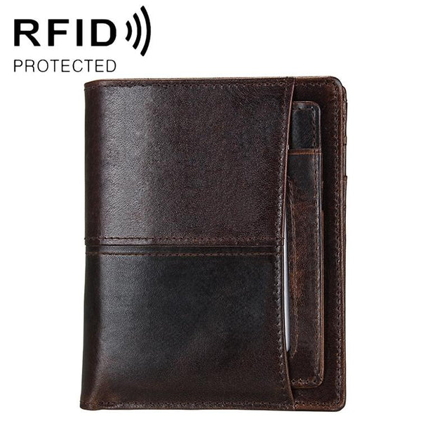 Detachable Card Holder Leather Wallet For Men Antimagnetic Rfid Wallets