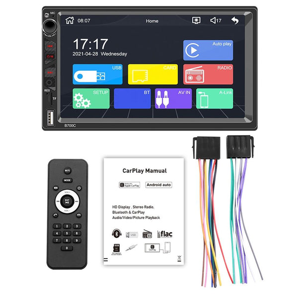 7 Inch Hd Car Mp5 Player With Wired Carplay Fm Bluetooth & Tf Card Other Car Audio