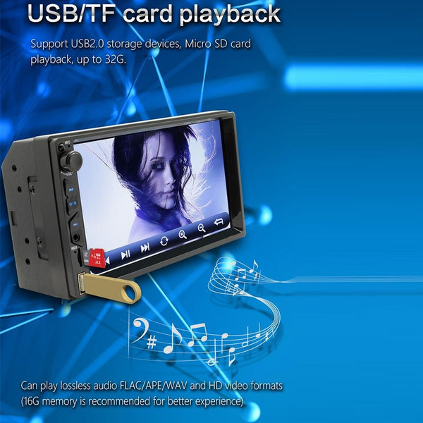 7 Inch Hd Car Mp5 Player With Wired Carplay Fm Bluetooth & Tf Card Other Car Audio