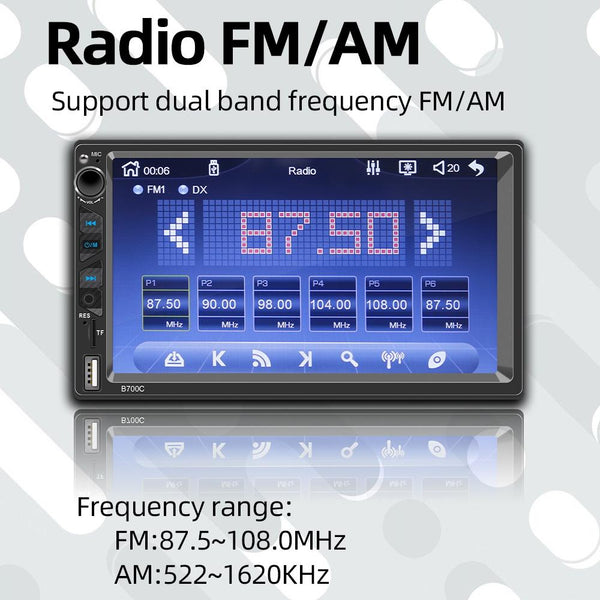 7 Inch Hd Car Mp5 Player With Wired Carplay Fm Bluetooth & Tf Card Other Car Audio