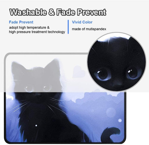 Anti Skid Cat Cartoon Mouse Pad For E Sports Mouse Pads & Wrist Rests