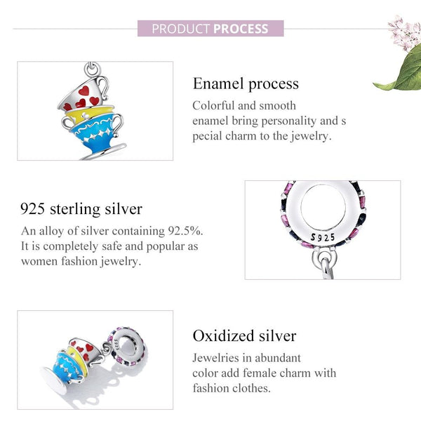 925 Sterling Silver Magic Cup Pendant For Diy Bracelets & Necklaces Charms & Pendants