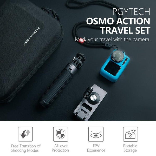 Travel Kit For Dji Action Tripod Backpack Clip Storage Bag Audio Video Accessories Camera Accessory Bundles