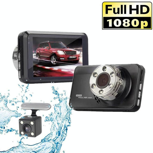 Hidden Dual Lens Car Dvr With Reversing Video Monitor Rear View Monitors/Cams & Kits
