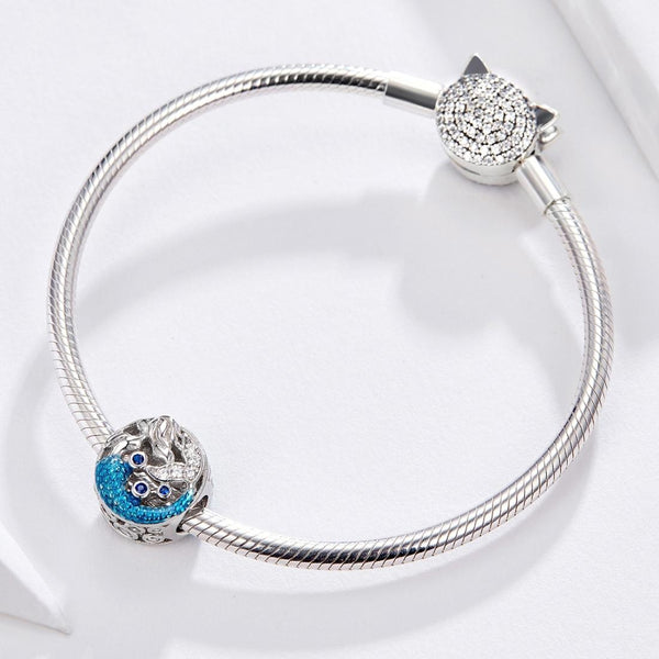 925 Sterling Silver Mermaid Beads For Diy Bracelets & Necklaces Necklaces & Pendants