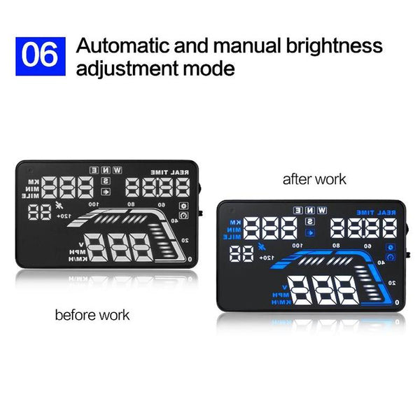 5.5 Inch Car Locator Technology Hud Display Speed Altitude Alarm Other Instruments & Gauges