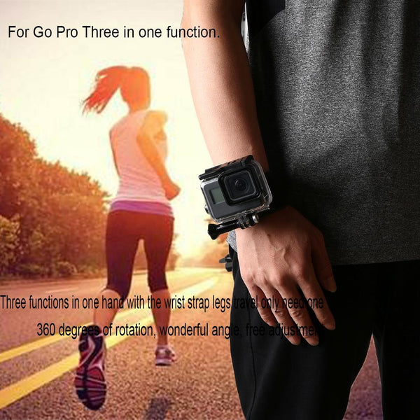 360 Degree Rotation Mount For Gopro Insta360 Dji Action Cameras 1 Straps Hand Wrist Arm Leg Camera Drone Accessories