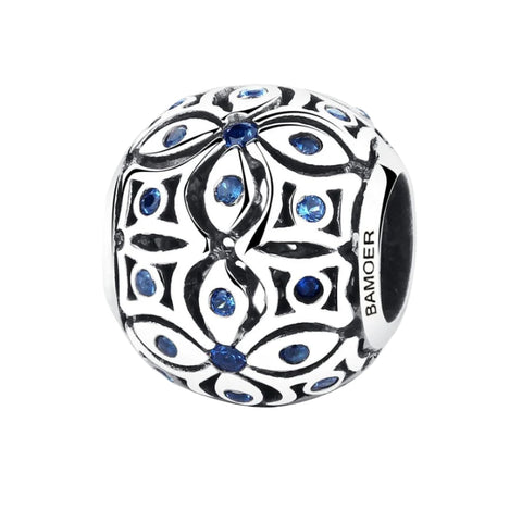 925 Sterling Silver Summer Flower Beaded Bracelet Accessory Charms & Pendants