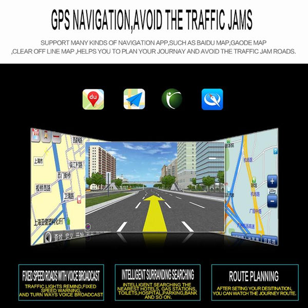 7 Inch Hd Foldable Car Android Radio Receiver Fm / Bluetooth Tf Locator Technology Phone Link Wifi 1Gb + 32Gb Other Car Audio