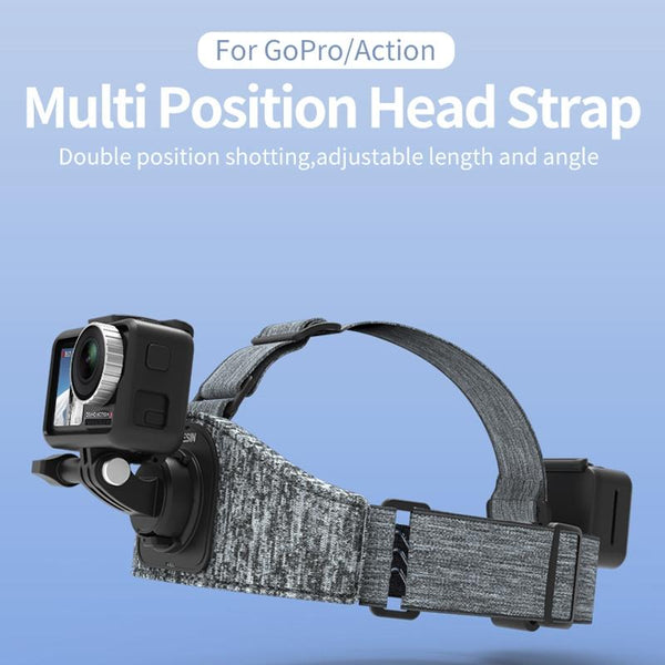 Double Mount Head Strap For Action Cameras With Versatile Design Other Camera & Photo Accs