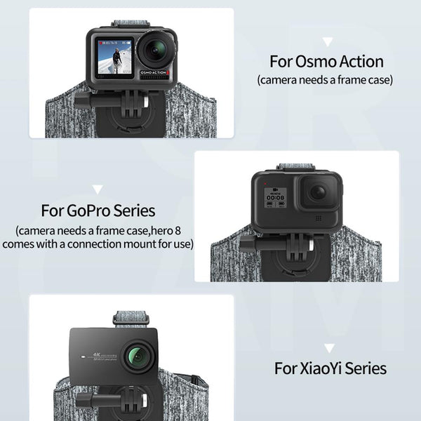 Double Mount Head Strap For Action Cameras With Versatile Design Other Camera & Photo Accs