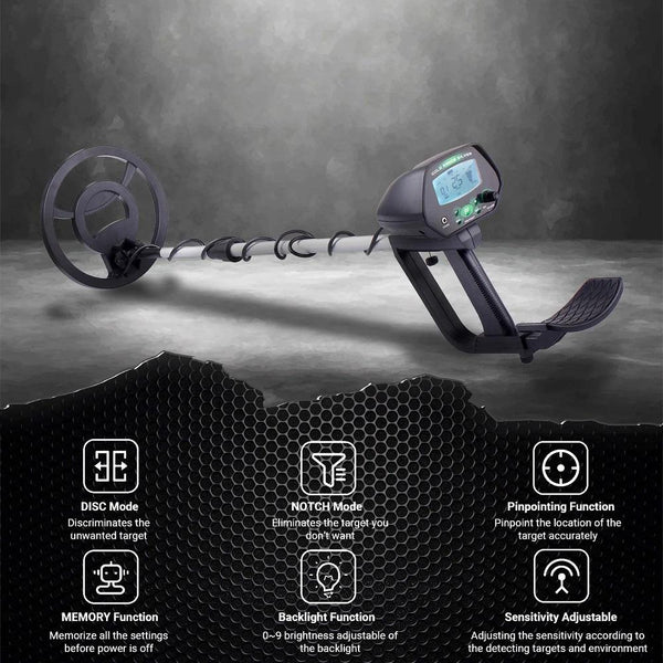 Underground Treasure Hunt Necklace And Ring Set Metal Detectors