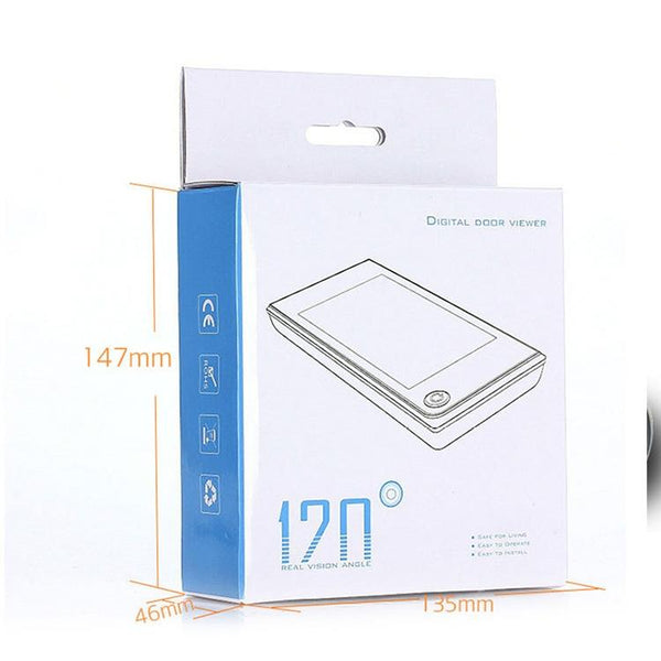 Wireless Smart Video Doorbell With 3.5 Display Anti Theft 2.0Mp Smart Doorbells