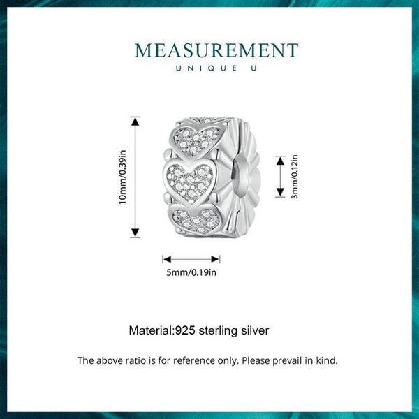 Heart Silicone Snap On Accessory Charms & Pendants