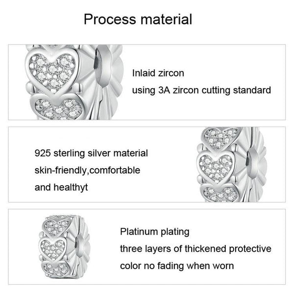 Heart Silicone Snap On Accessory Charms & Pendants