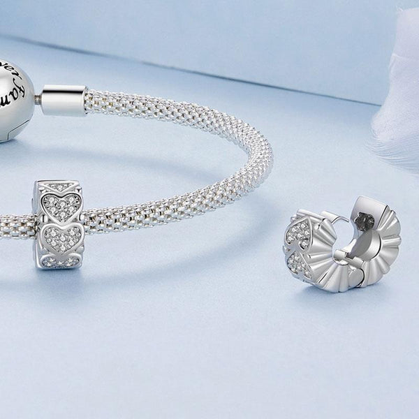 Heart Silicone Snap On Accessory Charms & Pendants