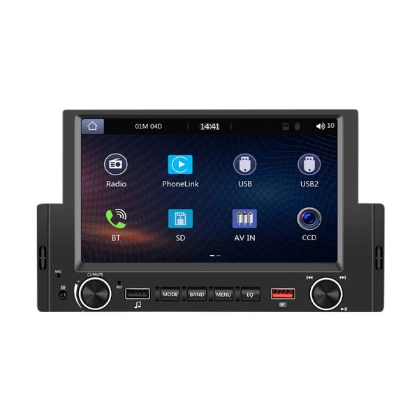 6.2 Inch Single Butt Carplay Monitor Universal Wired Mp5 Player + 4 Light Camera Rear View Monitors/Cams & Kits