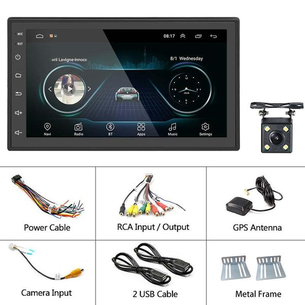 7 Inch Android Navigation Wifi Car Mp5 Player 1 + 32G Locator Technology Bluetooth 2.5D Screen 4Lights Camera Other Car Video