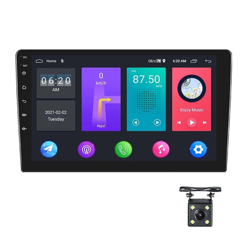 9 Inch Android Wifi Car Navigation Player 2 + 32G Universal Reversing Video 4Lights Camera Rear View Monitors/Cams & Kits