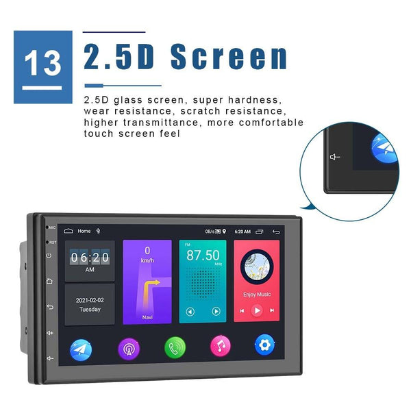 9 Inch Android Wifi Car Navigation Player 2 + 32G Universal Reversing Video 4Lights Camera Rear View Monitors/Cams & Kits