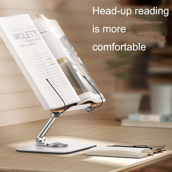 360 Degree Rotating Desktop Bookshelf With Tablet Stand Book Stands