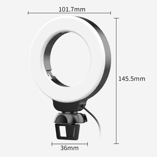 48Leds Laptop Camera Beauty Ring Light Clip Set Inch Selfie Lights