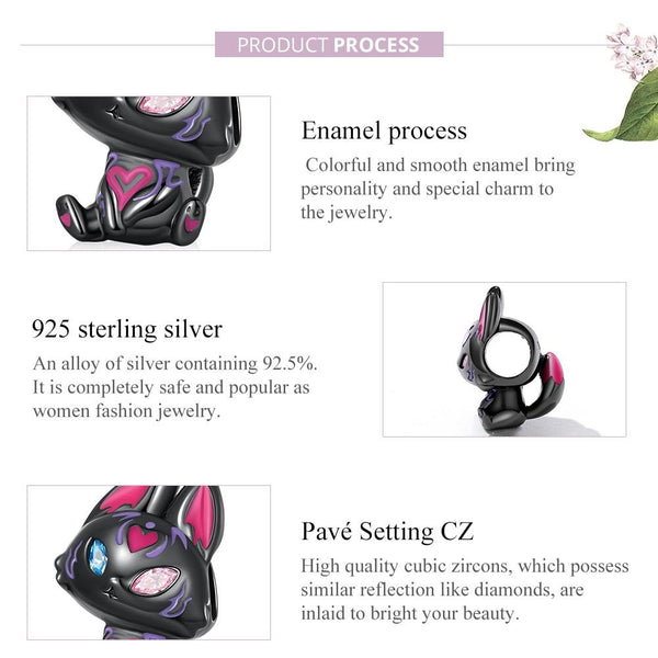 925 Sterling Silver Fox Elf Beads For Diy Bracelets & Necklaces Necklaces & Pendants