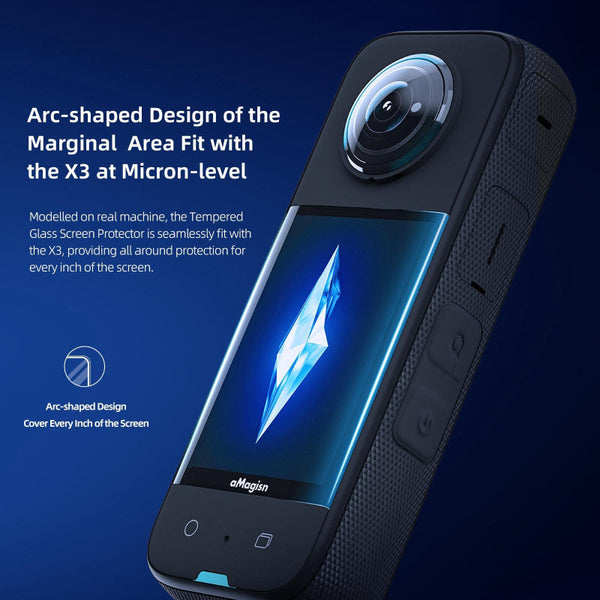 Tempered Film Protection Set For Insta360 X3 Sports Camera Audio And Video Accessories Camera Screen Protectors