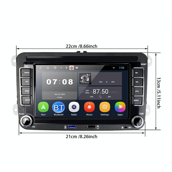 7 Inch Android 10.0 Car Multimedia Player Navigation Bluetooth Reversing Integrated 2 + 16G Other Car Video