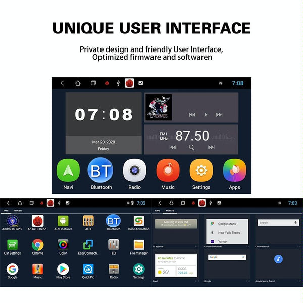 7 Inch Android 10.0 Car Multimedia Player Navigation Bluetooth Reversing Integrated 2 + 16G Other Car Video