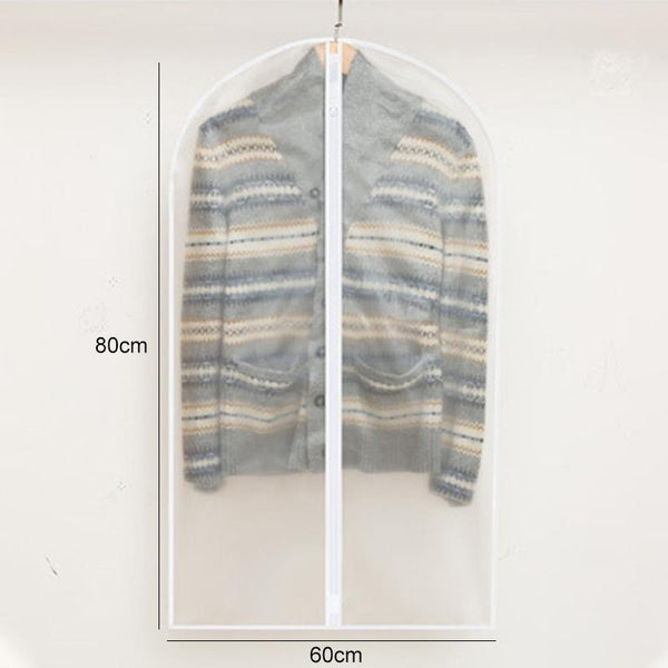 2 Pack Hanging Garment Storage Bags With Zipper Clear Garment Bags