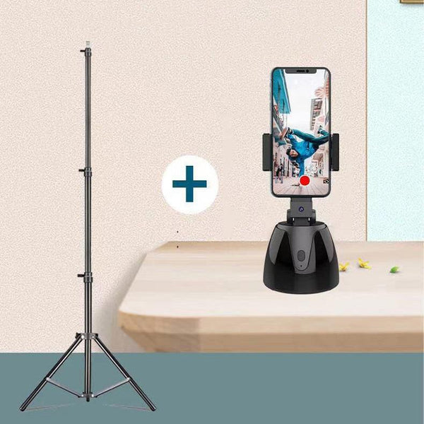Smart 360 Degree Follow Up Tripod Head With Live Video Recording And Charging Tripod Heads