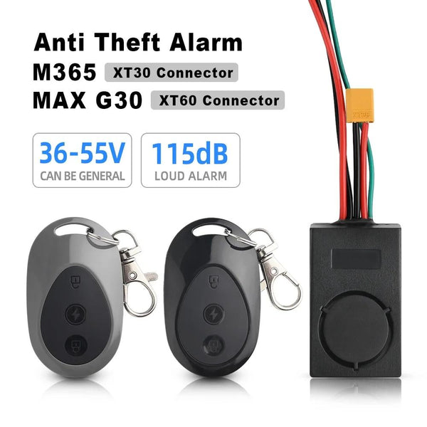 Anti Theft Alarm Electric Scooter With Remote Control 36 55V For Ninebot Max G30 Accessories Parts