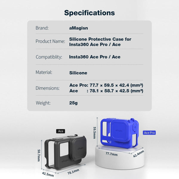 Silicone Case For Insta360 Ace Camera Protect Your Gear Camera Cases Bags & Covers