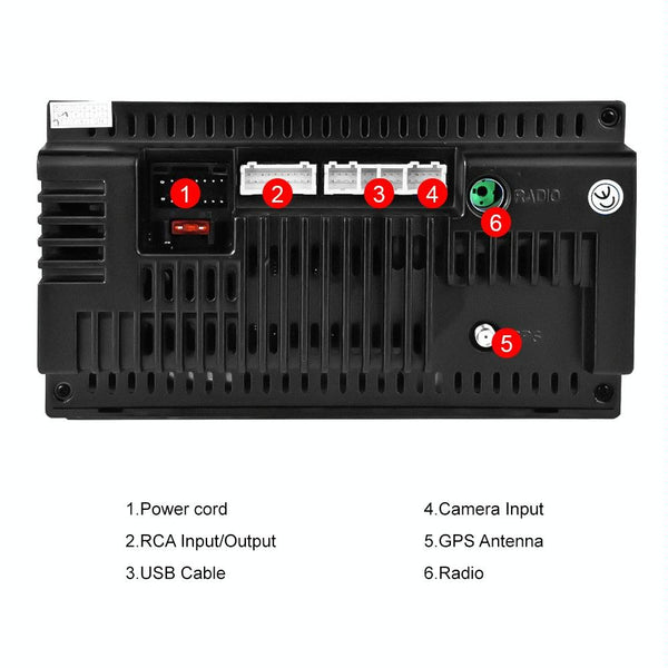 7 Inch Android Wifi Car Navigation Reversing Video Player 2 + 32G 4Lights Camera Rear View Monitors/Cams & Kits