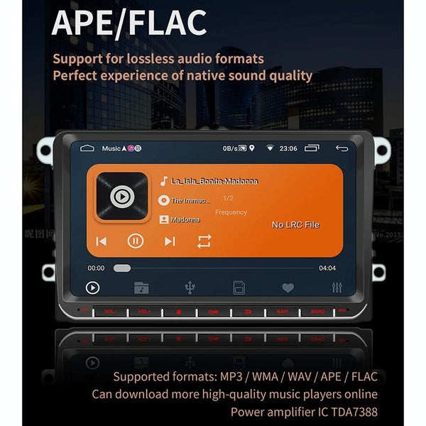 9 Inch Car Hd Radio Receiver Mp5 Player For Volkswagen Fm Bluetooth Tf Card Gps Wifi 1Gb + 16Gb Other Car Audio