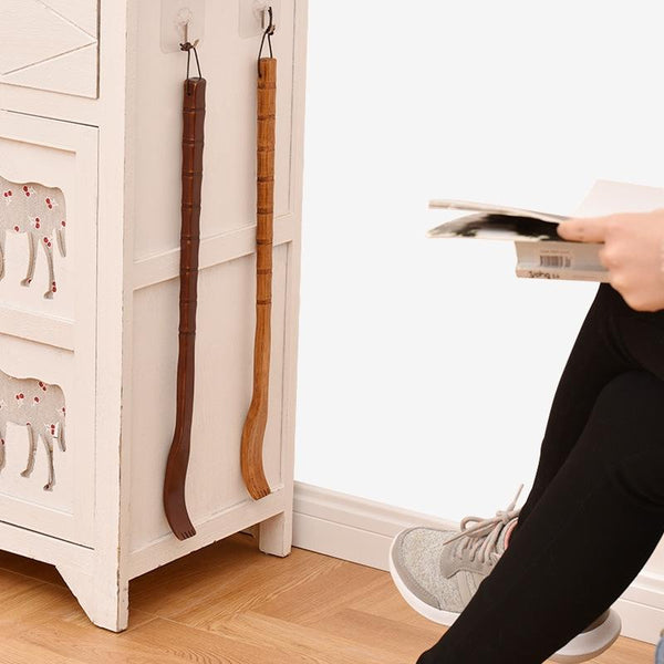 Long Handle Back Scratcher Round Nature Colour Massagers