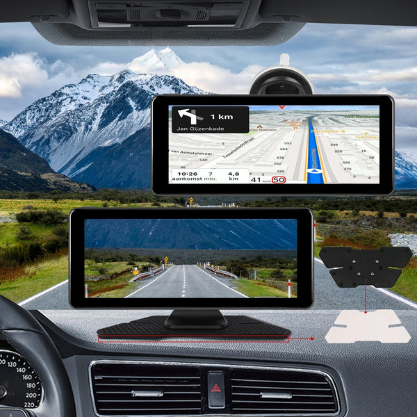 6.86 Inch 4K Dvr Smart Screen Player Compact & High Resolution + 64G Memory Card Video In Dash Units W/O Gps