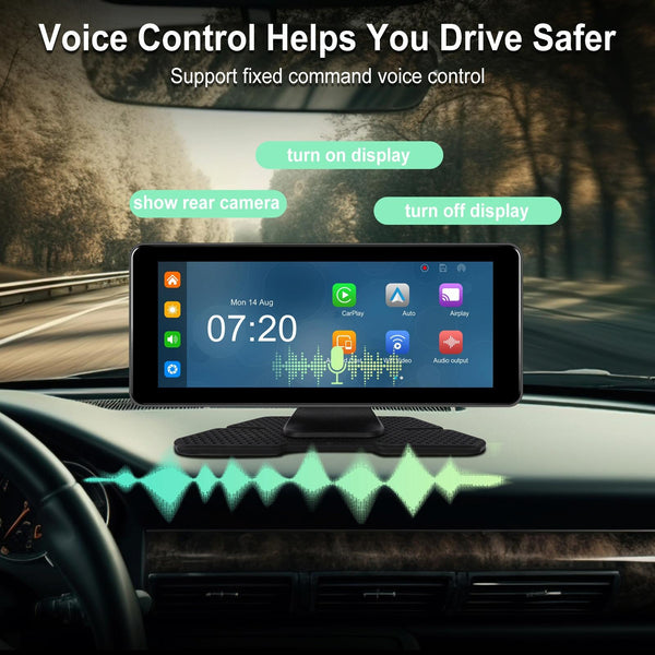 6.86 Inch 4K Dvr Smart Screen Player Compact & High Resolution + 64G Memory Card Video In Dash Units W/O Gps