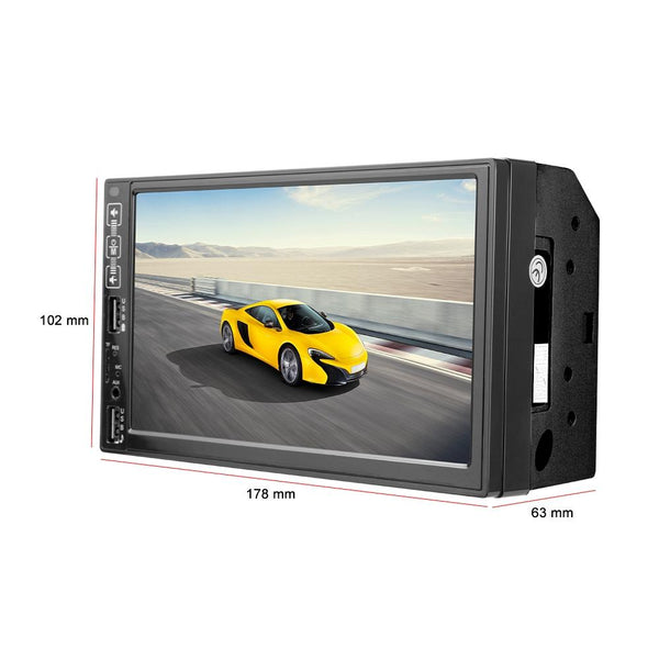 7 Inch Car Mp5 Player With Bluetooth / Fm Remote 4 Led Camera Video In Dash Units W/O Gps