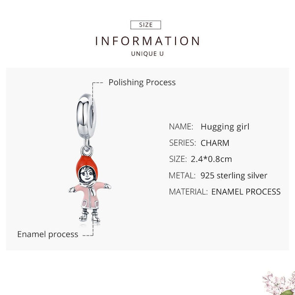 925 Sterling Silver Sunshine Girl Bead Pendant For Diy Bracelets And Necklaces Charms & Pendants