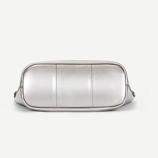 Blue Cowhide Messenger Tote For Women Large Capacity Women's Bags & Handbags