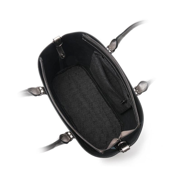 Blue Cowhide Messenger Tote For Women Large Capacity Women's Bags & Handbags