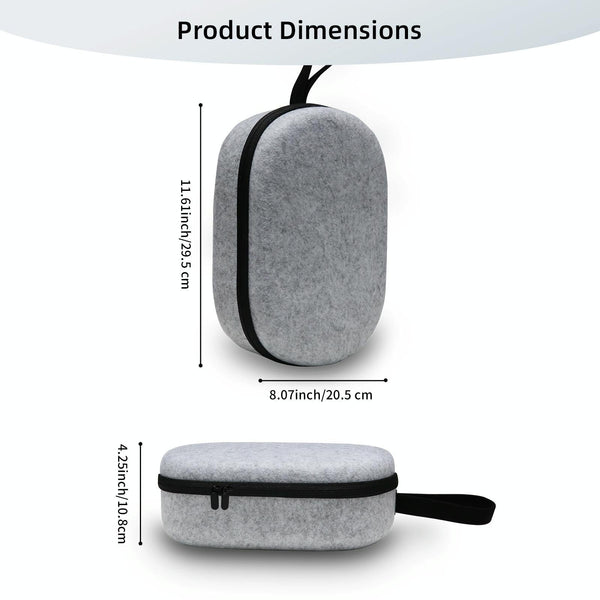 Vr Headset Storage Bag For Apple Vision Pro Glasses Gray Felt Cases Covers & Skins