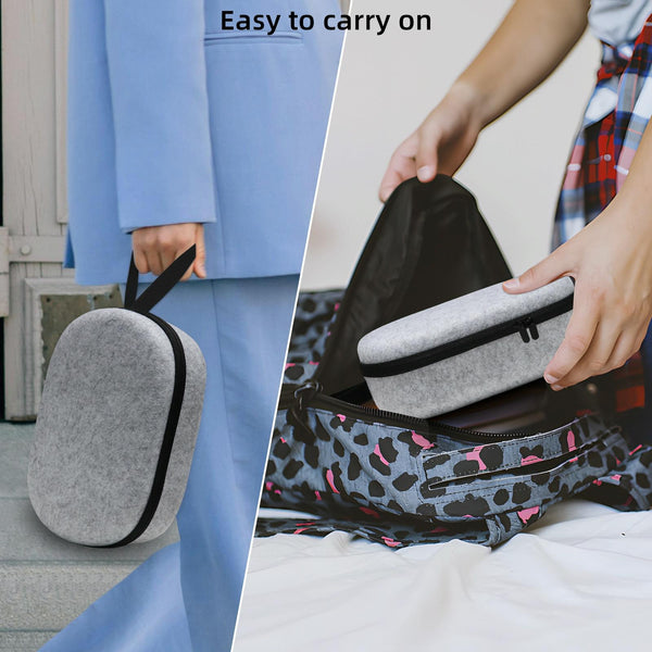 Vr Headset Storage Bag For Apple Vision Pro Glasses Gray Felt Cases Covers & Skins