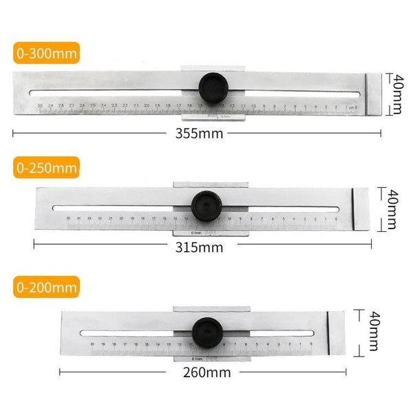 Woodworking Scribing Ruler 0 250Mm Measuring Tapes & Rulers