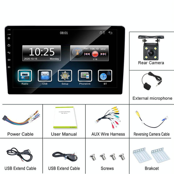 7 Inch Carplay Mp5 Player + 4 Light Camera C7001 Car Audio In Dash Units