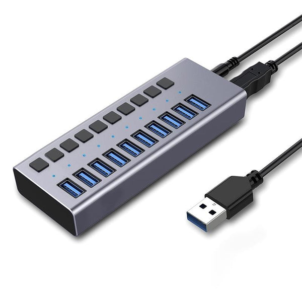 10 Port Usb3.0 Aluminum Docking Hub Usb Cables Hubs & Adapters